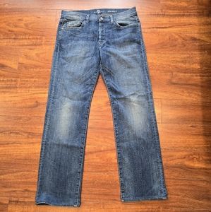 7 For All Mankind Standard Button Fly Straight Jeans Size 32